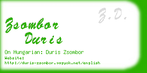 zsombor duris business card